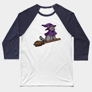 Witch Cat Baseball T-Shirt